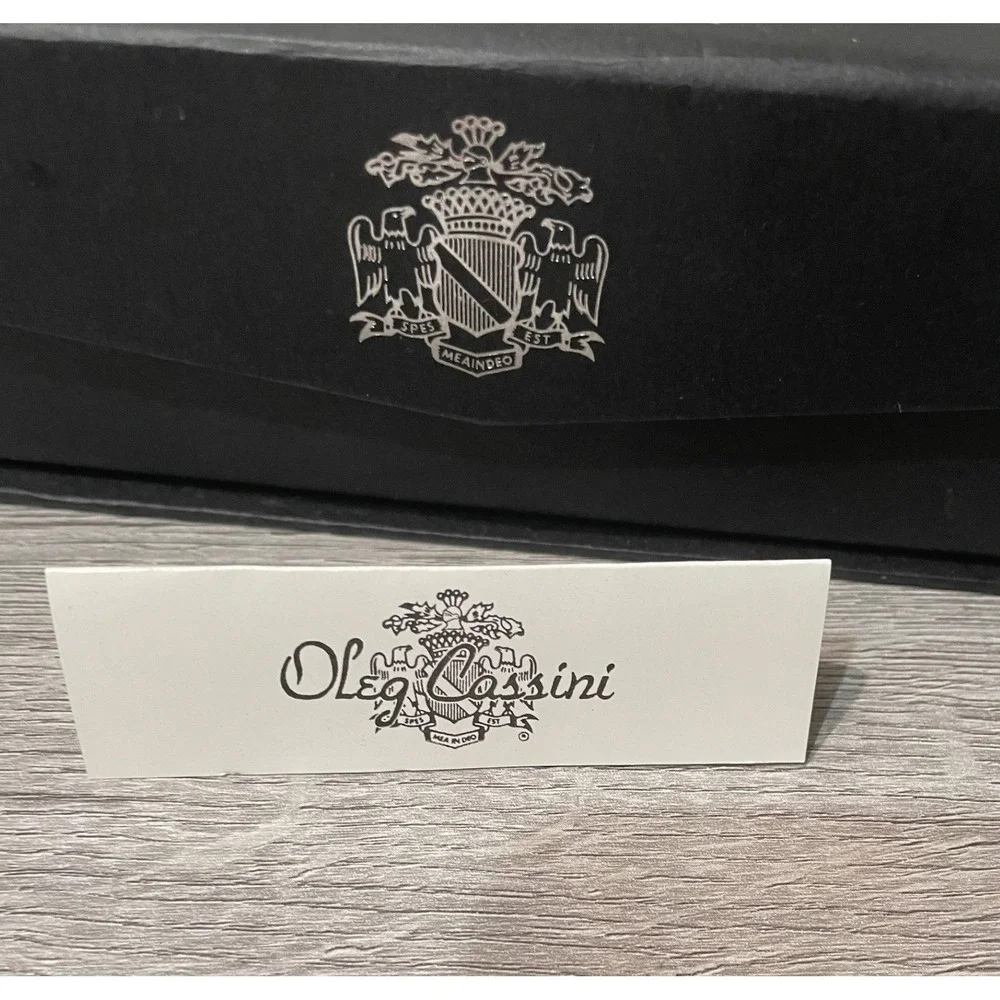 Oleg Cassini Crystal Napkin Rings Set of 4 Casa Cassini Home Collection Clear